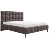 MID.YOU OBLAZINJENA POSTELJA 140 cm x 200 cm , les, tekstil, leseni material umazano rjava | Shoptok.si