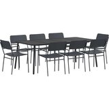  Blagovaonski set 9 kom. Antracit Čelik | shoptok.hr