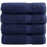 vidaXL Premium kopalne brisače 4 kosi modra 100x150 cm 600 g/m2 bombaž Cene