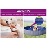  Sklopivi bazen za pse crveni 160 x 30 cm PVC | shoptok.hr