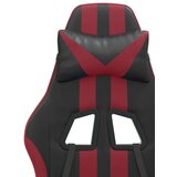  Igraća stolica s osloncem za noge umjetna koža crna i boja vina | shoptok.hr