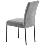Lesnina XXXL stol, kovina, tekstil siva | Shoptok.si