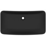  Luksuzni pravokutni umivaonik mat crni 71 x 38 cm keramički | shoptok.hr