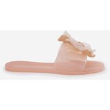 Boto Transparent Flat Ladies Slippers With Artificial Flower Nude Vobetta | shoptok.hr