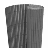 Dvostrana vrtna ograda 110 x 400 cm siva | shoptok.hr