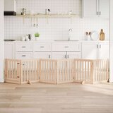 vidaXL Ograda za pse z vrati zložljiva 6 panelov 300 cm topolovina | Shoptok.si