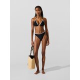 Karl Lagerfeld Bikini hlačke 'Scallop' črna / bela | Shoptok.si