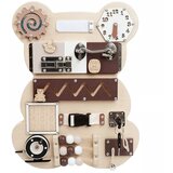 Aga4Kids Drvena edukativna ploča, Montessori ploča Medo DS5761 | shoptok.hr