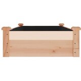  Povišena vrtna gredica s oblogom 120x60x25 cm masivna jelovina | Eponuda.ba