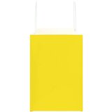  Papirnate vrećice 250 kom s ručkama žute 32x17x25 cm | shoptok.hr