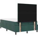  LED Box Spring Krevet Tamnozelena 120 x 190 cm Baršun | shoptok.hr