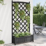 Maison Chic Cvetlično korito - Cvetlični Lonec z mrežo črne barve trden les jelke, (21788660) | Shoptok.si