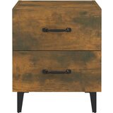  Nočna omarica 2 kosa dimljeni hrast 40x35x47,5 cm, (20730898) | Shoptok.si