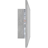 vidaXL LED kupaonsko ogledalo siva boja betona 80 x 8,5 x 37 cm drvo | shoptok.hr