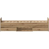  Okvir kreveta bez madraca boja hrasta artisan 100x200 cm | Eponuda.com