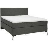 Hom`in POSTELJA BOXSPRING 120 cm x 200 cm , tekstil antracit, črna | Shoptok.si