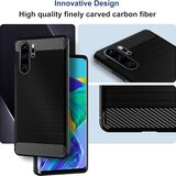 Techsuit Carbon Silicone maska za Huawei P30 Pro – plava | shoptok.hr
