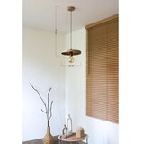  Duolla - Visilica na sajli IRONLINE 1xE27/15W/230V, prečnik 30 cm, bež/bakarna | Eponuda.com