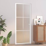  Unutarnja vrata 83 x 201,5 cm Bijela od mat stakla i aluminija | shoptok.hr