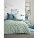 STIL posteljina vera geo plavo/zelena 200x200 cm | shoptok.hr