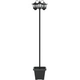Lampa sa tri glave Crna 32 x 32 x 188 cm Aluminij i ABS | shoptok.hr