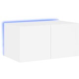 Maison Chic Stenska TV omarica - TV stojalo - Televizijska omarica z LED lučkami bela 60x35x31 cm, (21700690) Cene