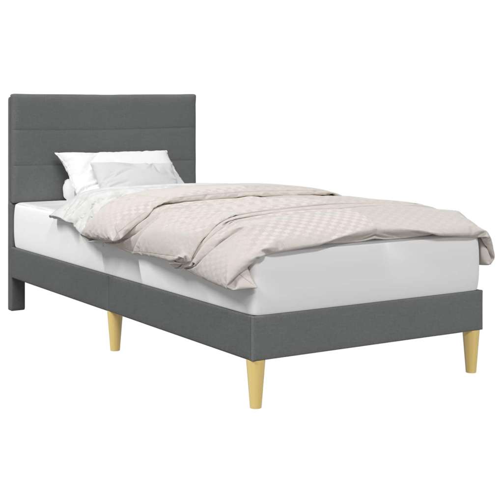  Okvir za krevet Tamno siva 90 x 190 cm tkanina - Jjedan | shoptok.hr