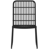  5-dijelni vrtni blagovaonski set crni Crna Dužina stola 140 cm | Shoptok.si
