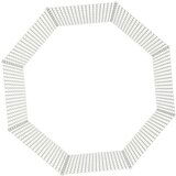 vidaXL kavez za zečeve s 8 panela 54 x 100 cm od pocinčanog željeza | shoptok.hr