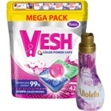 Violeta Deterdžent kapsule za veš Color Power, 42 kapsule + Omekšivač Original, 0.9l | ePonuda.com