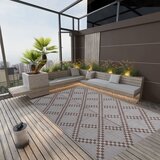 vidaXL Zunanja preproga rjava 140x200 cm PP Cene