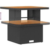vidaXL 8-delni vrtnarski set s blazinami iz črnega poly ratana Akacija | Shoptok.si