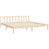  Kreveta s uzglavljem 200 x 200 cm od masivnog drva | shoptok.hr