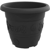  Saksije za biljke 6 pcs Crna Ø 26 x 21.5 cm Plastika | shoptok.hr