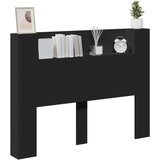 Vzglavje z LED lučmi Črna 140 x 16,5 x 103,5 cm Konstruiran les, (5000109019) | Shoptok.si