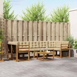  Set vanjskih sofa 8 kom. Prirodna i bež | shoptok.hr