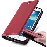 Cadorabo Ohišje, združljivo z Samsung Galaxy S4 MINI v rdeče jabolko - Zaščitni ovitek z magnetnim zapiranjem, stoječo funkcijo in režo za kartice, (20560718) | Shoptok.si