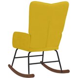  Stolica za ljuljanje boja senfa baršunasta | shoptok.hr