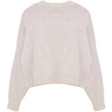 Trendyol Stone Soft Textured Diamond Patterned Jacket-Looking Knitwear Cardigan | shoptok.hr