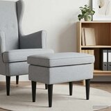  Stolica za noge Svjetlosiva 55 x 35 x 41 cm Tkanina | Eponuda.com