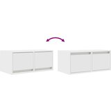 vidaXL TV omarica bela 60x31x25,5 cm inženirski les | Shoptok.si