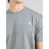 Calvin Klein Jeans Majica '30S' azur / bazaltno siva / bela | Shoptok.si
