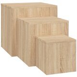 Furnova Stranske mizice 3 kosi sonoma hrast iverna plošča, (21915262) | Shoptok.si
