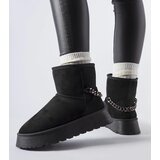 Gemre Black snow boots with decorative chain Belfiore | shoptok.hr