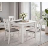 MID.YOU JEDILNA MIZA, antracit, bela | Shoptok.si