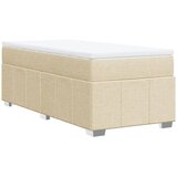  Krevet s oprugama i madracem krem 90 x 200 cm od tkanine | shoptok.hr
