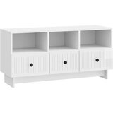 vidaXL TV ormar s ladicama Bijela visokog sjaja 102 x 34 5 x 50 cm - Bijela visokog sjaja | shoptok.hr