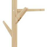  Stalak za odjeću s policama i kotačima 100x38x175,5 cm bambus | shoptok.hr