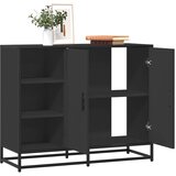  Komoda crna 92x35x76 cm od konstruiranog drva | Eponuda.com