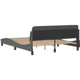  Okvir za krevet Dover tamnosivi 152x203 cm od tkanine | shoptok.hr